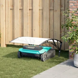 Garaža za robotsku kosilicu crna 80x101x46 cm