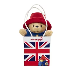 Mavrični plišasti Paddington v darilni vrečki