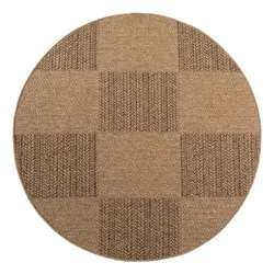 Rjava okrogla notranja in zunanja preproga o 160 cm Timber 1405 – Ayyildiz Carpets