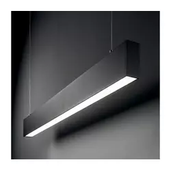 Ideal Lux - LED luster na sajli STEEL LED/29W/230V 3000K CRI 90 120 cm crna