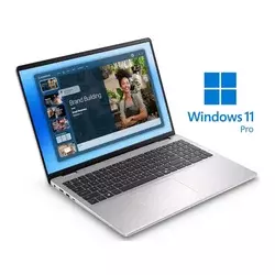 DELL 16 DC16251 (Platinum silver, Alu) FHD+ IPS 300nits, Core 5 120U, 16GB, 512GB SSD, Backlit, FP, Win 11 Pro