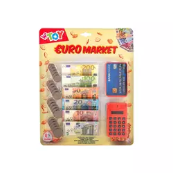 Set novac papirnati, kovanice i kalkulator