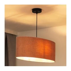 Duolla - Luster na sajli OVAL 1xE27/15W/230V ružičasta