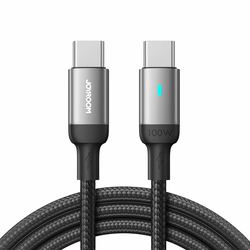 JoyRoom - Podatkovni kabel (S-CC100A10) - Brzo punjenje Type- C na Type- C 100 W- 480 Mbps- 120 cm - crni