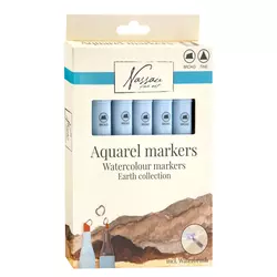 Set akvarel markera Nassau Earth Collection - 7 komada (6 x)