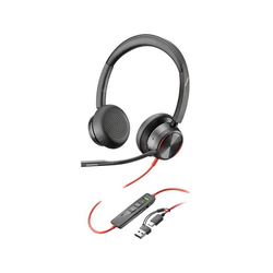 POLY Blackwire 8225 uc Stereo USB-C slušalke + USB-C/A adapter ANC (8X223AA) 214407-01