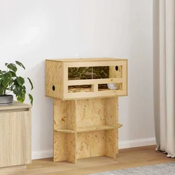 vidaXL Terarij Rjava 60 x 30 x 80 cm OSB