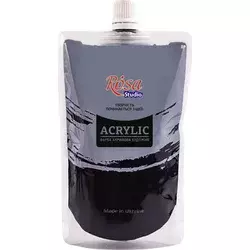 Akrilna barva, 200 ml, ROSA STUDIO | 455 Mars black