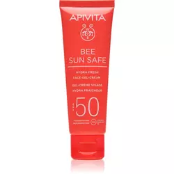 Apivita Bee Sun Safe hydra fresh gel krema za lice SPF50, 50 ml