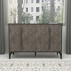 Hanah Home komoda Majoir, 140 cm, mermer Gordion / antracit