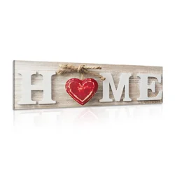Slika z napisom Home - 120x40