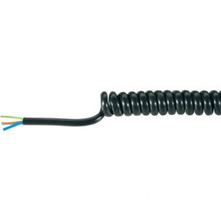 Baude PVC-Spiralni kabel 3 x 1.5 mmčrne barve dolžina spirale (min./max.): 1000/3000 mm Baude