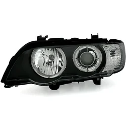 OEM Kristalni farovi Angel Eyes BMW X5 (99-03), Crni