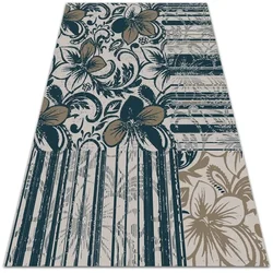 Decormat Vinilna preproga Rože in črte 150x225 cm