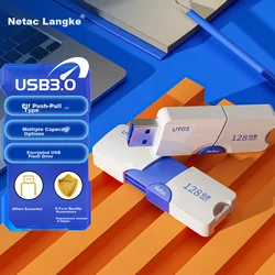 Netac USB Flash memorija, 128GB, USB 3.2, USB 3.1, USB 3.0, Bela