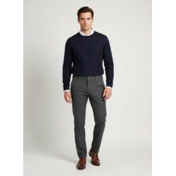 Elit Muške elegantne termo pantalone za zimu, Tamnosive