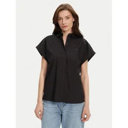 Tommy Hilfiger Srajca WW0WW45897 Črna Relaxed Fit