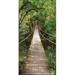 Fototapeta za vrata JUNGLE BRIDGE 86x200 cm