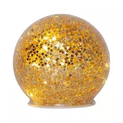 Eglo 411344 - LED božićna dekoracija STAR FALL, 10xLED, napajanje 2xAA, prečnik 10 cm, zlatna
