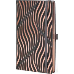 Notes 13x21cm linije 192strane s gumicom Rose sand