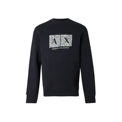 ARMANI EXCHANGE Majica mornarska/golobje modra/bela