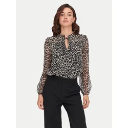 ONLY Bluza Ditsy  bež / siva / črna