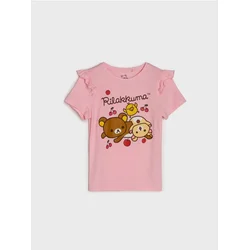 Sinsay - Pamučna majica sa printom Rilakkuma - roze