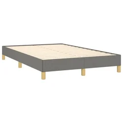 Vidaxl Posteljni okvir brez vzmetnice temno siva 120x190 cm blago