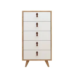 Hanah Home Frenzu Komoda, Belo-Braon