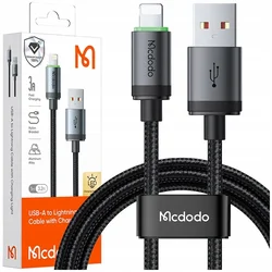 Mcdodo Polnilnik MCDODO USB Lightning kabel za hitro polnjenje za iPhone 1M LED