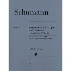 SCHUMANN note: KLAVIERSONATE F MOLL OP.14