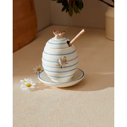 MADAME COCO Flore Tegla za med, 12.5x12.5x14.8cm, Plava
