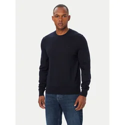 BOSS Pulover Leno 50571914 Mornarsko modra Regular Fit