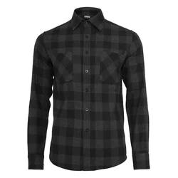 Plaid flannel shirt blk/cha
