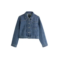 Next Prehodna jakna moder denim