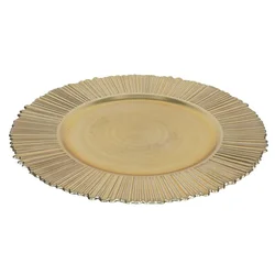 OKRASNI KROŽNIK 33CM ZLATI