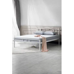 Woody Fashion Double Bedstead K25 - White (140 x 200)