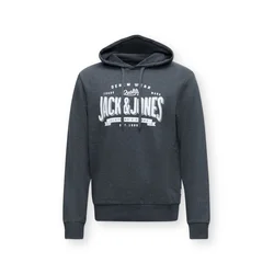 JACK & JONES Majica grafit/off-bela