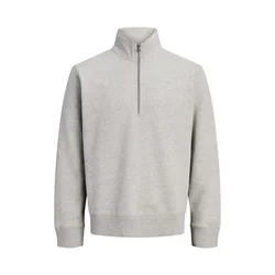 JACK & JONES Majica Blucaleb pegasto siva