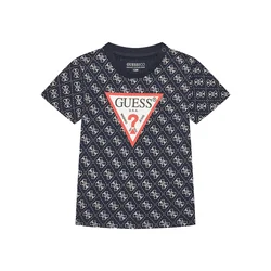 Guess Majica N5YI04 K8HM4 Mornarsko modra Regular Fit