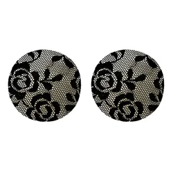SuperLove Lace Nipple Covers Black