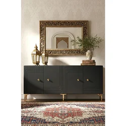 Hanah Home komoda Lessi 180, 180 cm, antracit