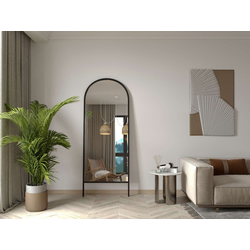 HANAH HOME Ogledalo Basiko Black