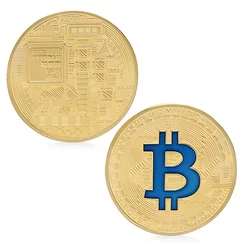Bitcoin Kovanica - Zlatna / Plava KP5731