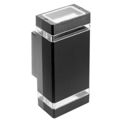 GTV Zidna LED armatura 2*GU10 IP54 crna