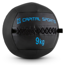 CAPITAL SPORTS WALLBA 9, MEDICINKA 9KG, UMJETNA KOŽA, CRNA