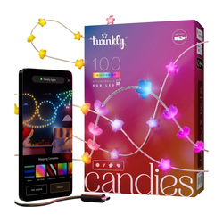 Twinkly TWKS100RGB-T - LED RGB prigušiva lanac 100xLED 8 m USB Wi-Fi