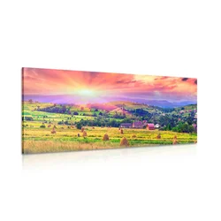 Slika snopi sena v Karpatih - 100x50