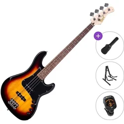 Cort GB34JJ Standard SET 3-Tone Sunburst Električna bas kitara