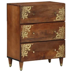 vidaXL Stranski omarica 60x33x75 cm Trden les mango